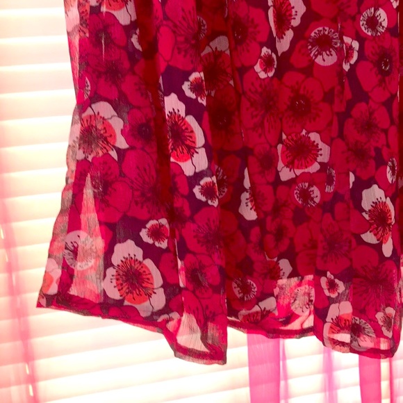 ❤️ NWT Fuchsia Floral Skirt - Picture 4 of 7